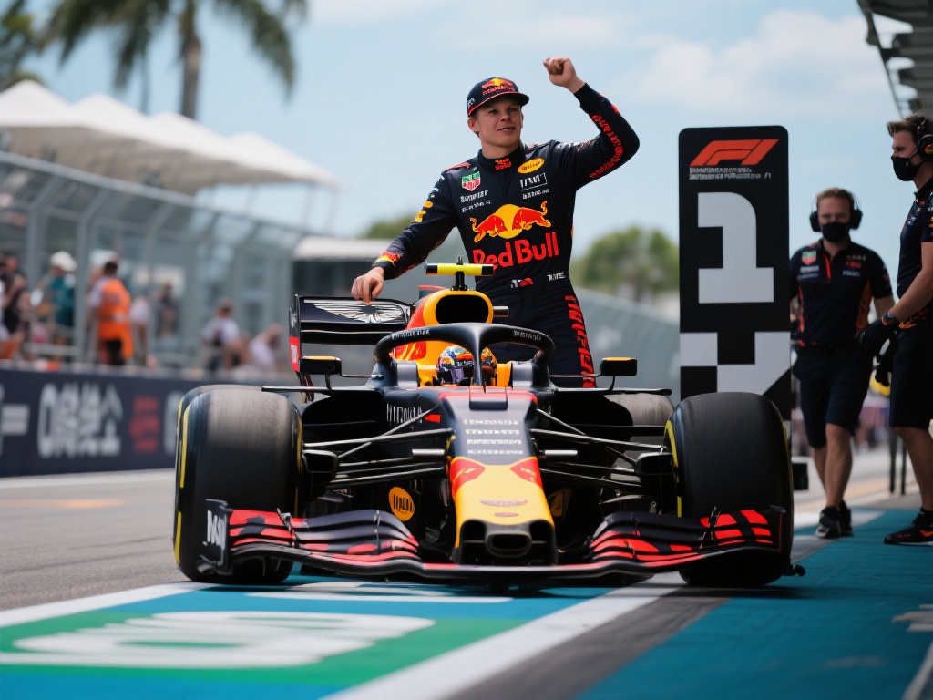 维斯塔潘勇夺杆位,诺里斯紧追F1迈阿密排位赛 作为本赛季表现一直稳定的红牛车队,维斯塔